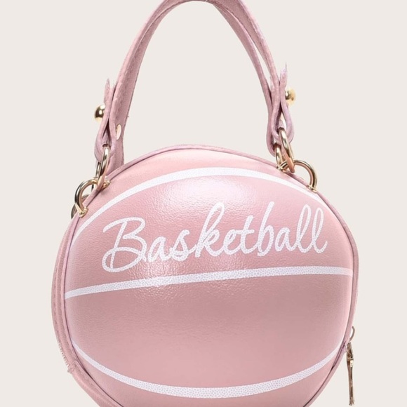 Basketball Shaped Satchel Bag Pink - Picture 3 of 5
